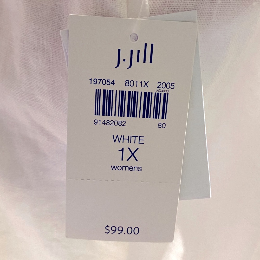 J. Jill White Elastic Waist Wide Leg & Cropped Pants NWT - Picture 9 of 12